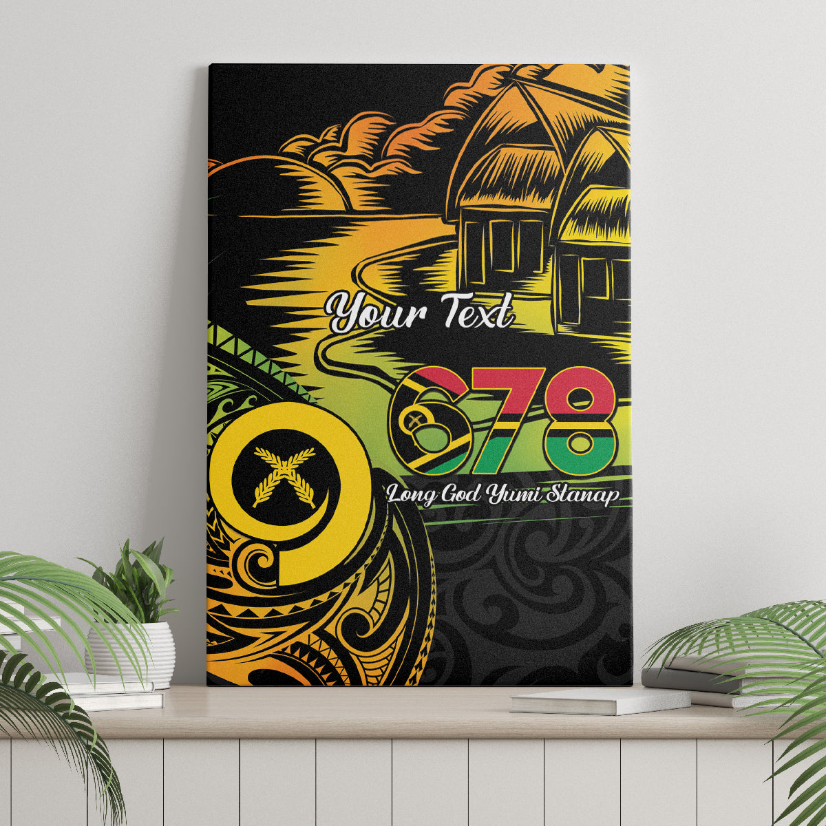 Personalised Vanuatu 678 Canvas Wall Art Proud To Be A Ni-Van