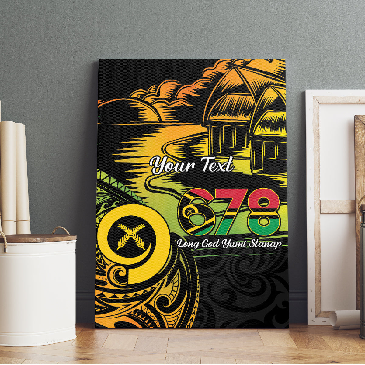 Personalised Vanuatu 678 Canvas Wall Art Proud To Be A Ni-Van