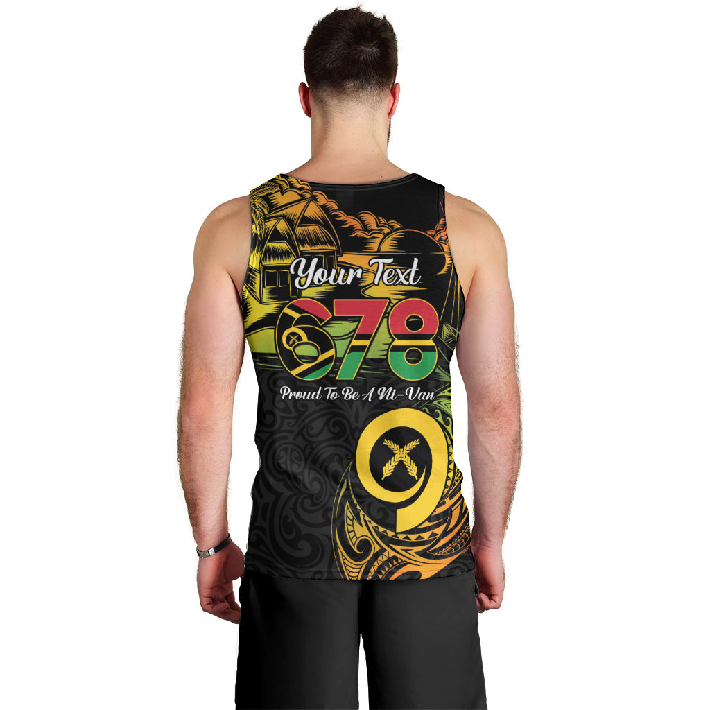 Personalised Vanuatu 678 Men Tank Top Proud To Be A Ni-Van LT14 - Polynesian Pride