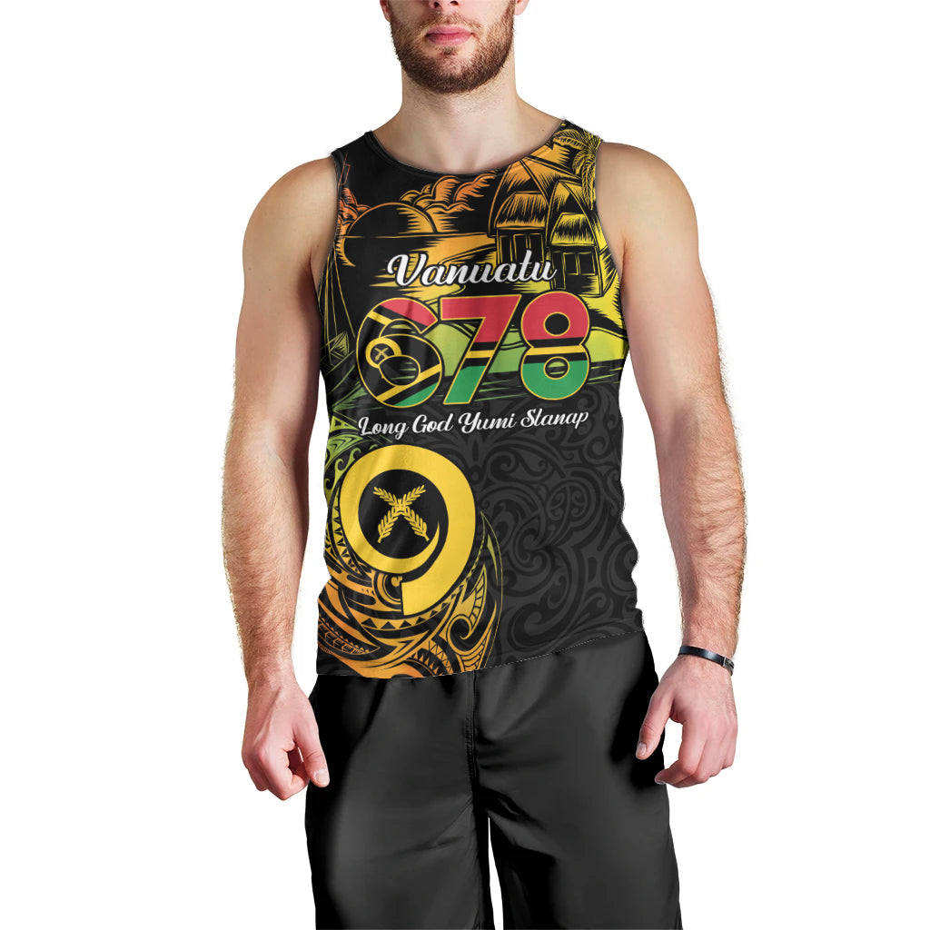 Personalised Vanuatu 678 Men Tank Top Proud To Be A Ni-Van LT14 - Polynesian Pride