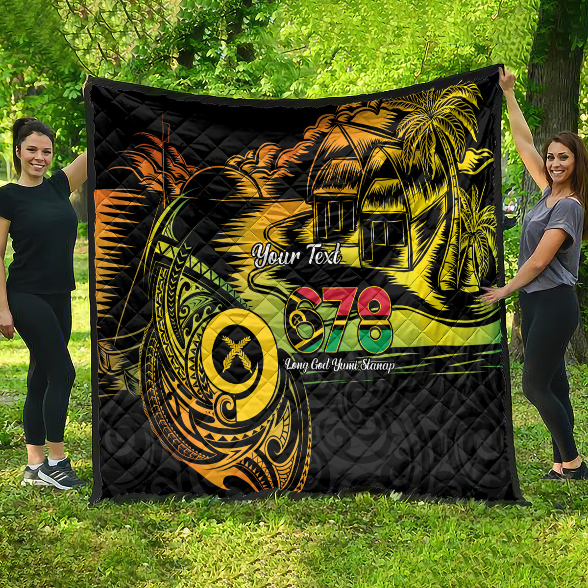 Personalised Vanuatu 678 Quilt Proud To Be A Ni-Van LT14 - Polynesian Pride