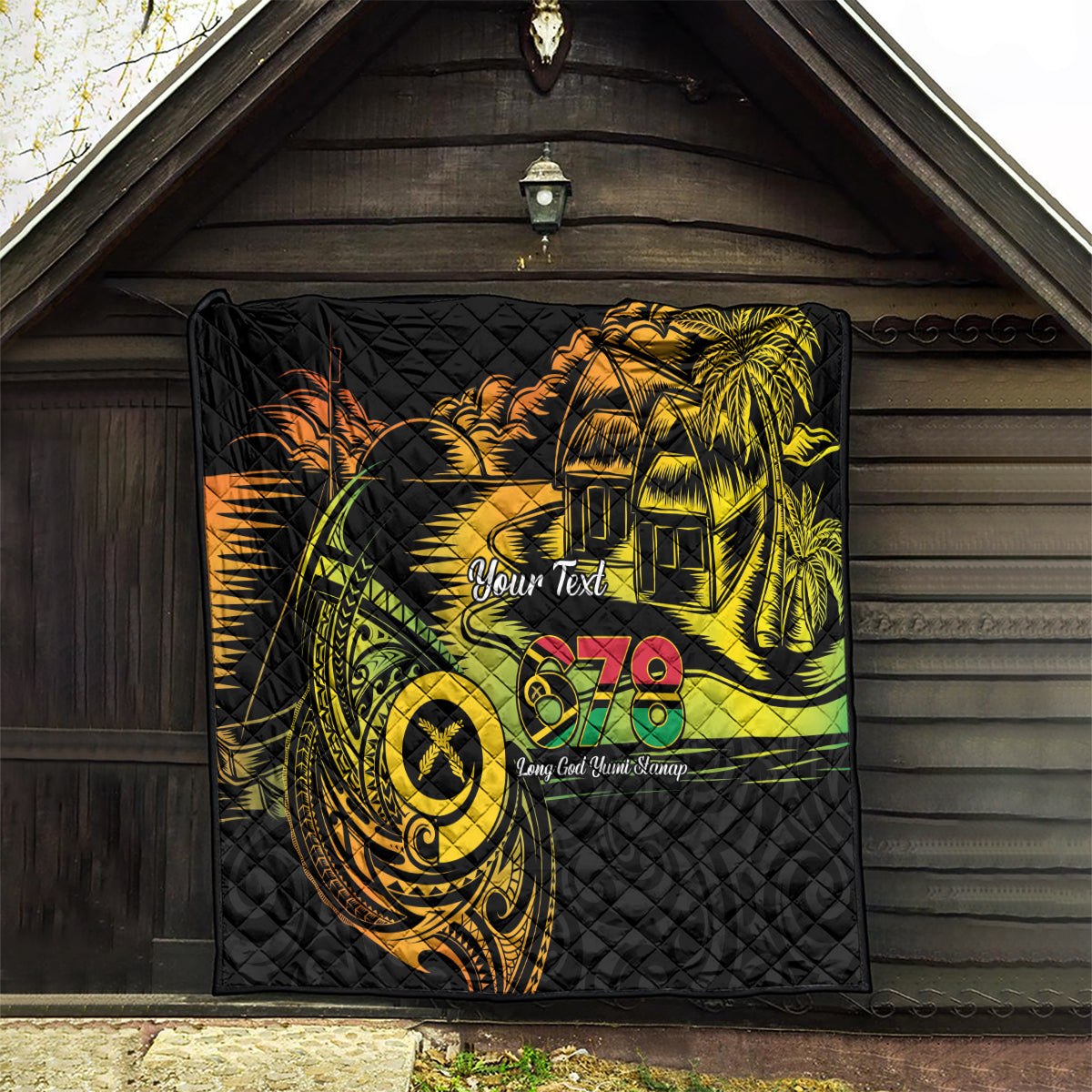 Personalised Vanuatu 678 Quilt Proud To Be A Ni-Van LT14 - Polynesian Pride