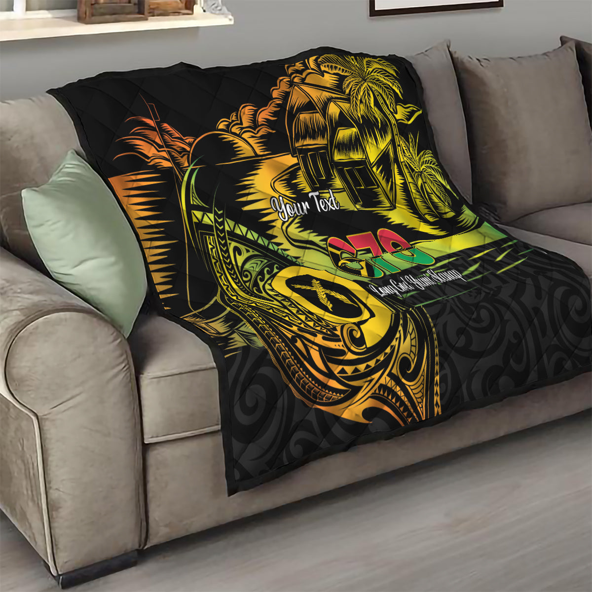 Personalised Vanuatu 678 Quilt Proud To Be A Ni-Van LT14 - Polynesian Pride
