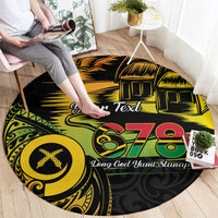 Personalised Vanuatu 678 Round Carpet Proud To Be A Ni-Van