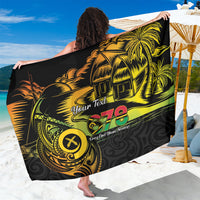 Personalised Vanuatu 678 Sarong Proud To Be A Ni-Van LT14 One Size 44 x 66 inches Black - Polynesian Pride