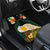 Vanuatu Triton's Trumpet Car Mats Tropical Flowers Vanuatuan Map