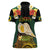 Vanuatu Triton's Trumpet Women Polo Shirt Tropical Flowers Vanuatuan Map