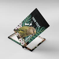 Personalised New Zealand Kakapo Canvas Wall Art Aotearoa Fern With Manuka