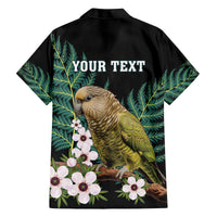Personalised New Zealand Kakapo Family Matching Tank Maxi Dress and Hawaiian Shirt Aotearoa Fern With Manuka LT14 - Polynesian Pride