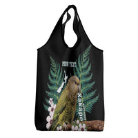 Personalised New Zealand Kakapo Grocery Bag Aotearoa Fern With Manuka LT14 - Polynesian Pride