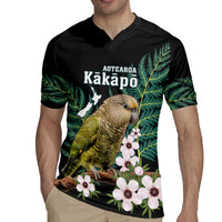 Personalised New Zealand Kakapo Rugby Jersey Aotearoa Fern With Manuka