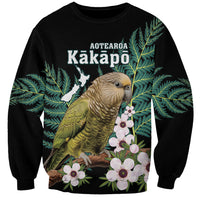 Personalised New Zealand Kakapo Sweatshirt Aotearoa Fern With Manuka