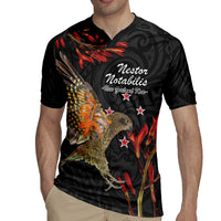 Personalised New Zealand Kea Rugby Jersey Nestor Notabilis With Harakeke Maori Pattern