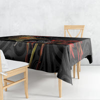 Personalised New Zealand Kea Tablecloth Nestor Notabilis With Harakeke Maori Pattern