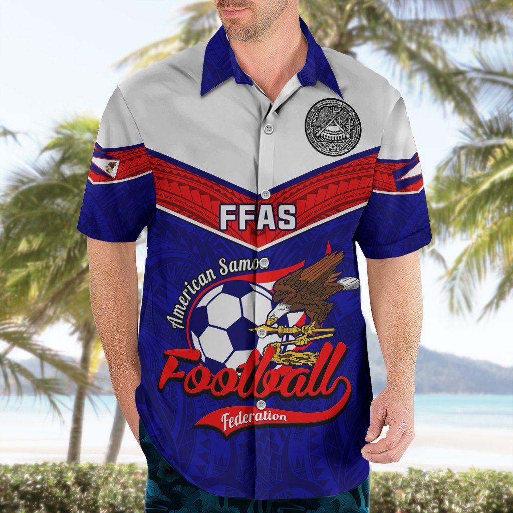 American Samoa Football Hawaiian Shirt Polynesian Sporty Style LT14 - Polynesian Pride