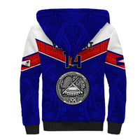 Personalised American Samoa Football Sherpa Hoodie Polynesian Sporty Style LT14 - Polynesian Pride