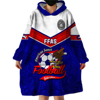 Personalised American Samoa Football Wearable Blanket Hoodie Polynesian Sporty Style LT14 - Polynesian Pride