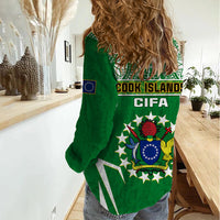 Cook Islands Football Women Casual Shirt Go Kuki Airani Polynesian Sporty Style LT14 - Polynesian Pride