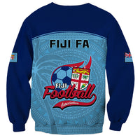 Fiji Football Sweatshirt Fijian Tapa Pattern Sporty Style LT14 - Polynesian Pride