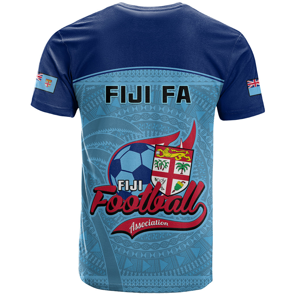 Fiji Football T Shirt Fijian Tapa Pattern Sporty Style LT14 - Polynesian Pride