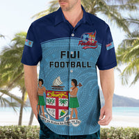 Personalised Fiji Football Hawaiian Shirt Fijian Tapa Pattern Sporty Style LT14 - Polynesian Pride