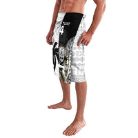 Custom Fiji And New Zealand Rugby Lavalava Aotearoa Silver Fern Mix Fijian Tapa Pattern