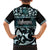 Kia Ora New Zealand Family Matching Off The Shoulder Long Sleeve Dress and Hawaiian Shirt Aotearoa Proud Maori Paua Shell Silver Fern - Polynesian Pride