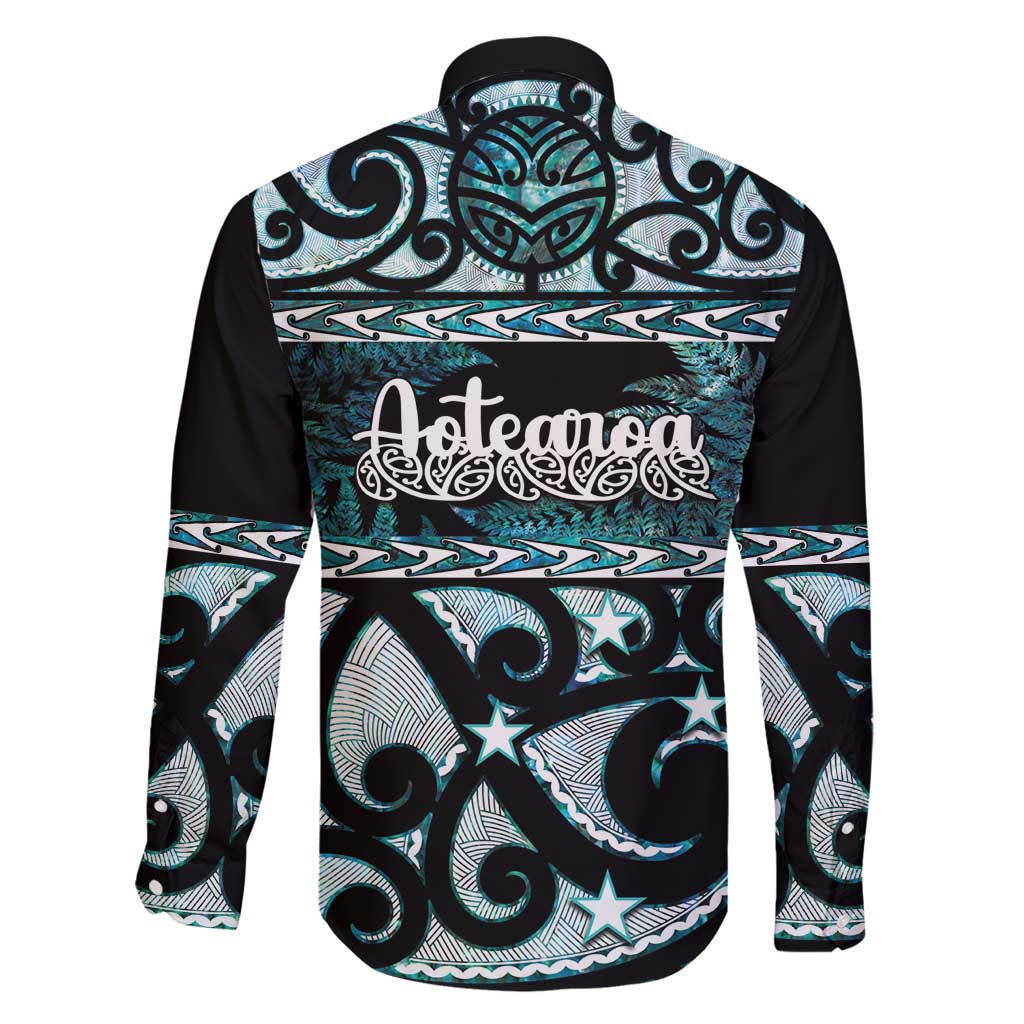 Kia Ora New Zealand Family Matching Off Shoulder Short Dress and Hawaiian Shirt Aotearoa Proud Maori Paua Shell Silver Fern - Polynesian Pride