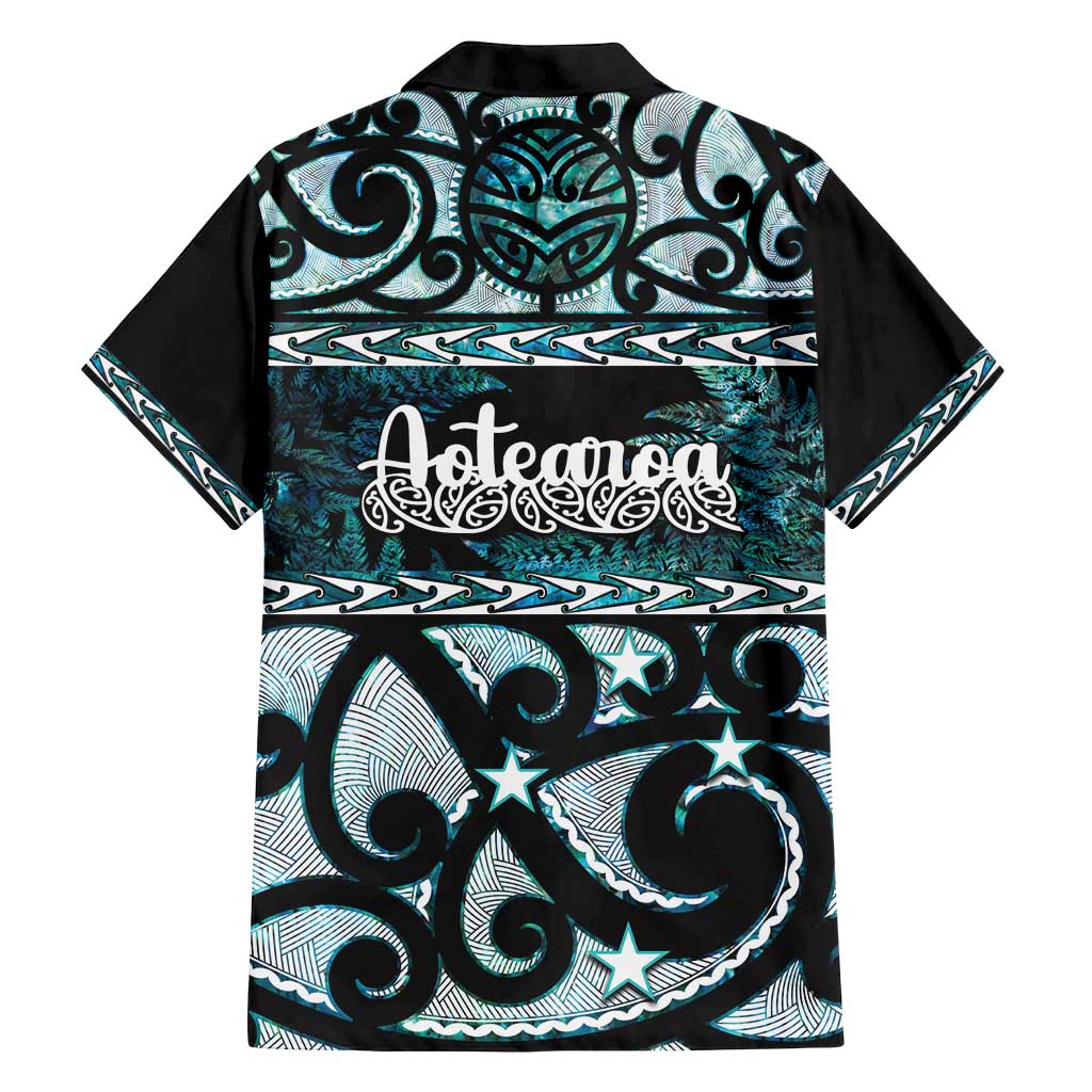 Kia Ora New Zealand Family Matching Puletasi and Hawaiian Shirt Aotearoa Proud Maori Paua Shell Silver Fern LT14 - Polynesian Pride