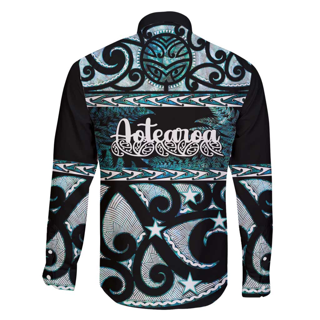Kia Ora New Zealand Family Matching Short Sleeve Bodycon Dress and Hawaiian Shirt Aotearoa Proud Maori Paua Shell Silver Fern LT14 - Polynesian Pride