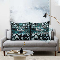 Kia Ora New Zealand Pillow Cover Aotearoa Proud Maori Paua Shell Silver Fern LT14 - Polynesian Pride