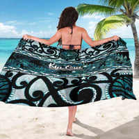 Kia Ora New Zealand Sarong Aotearoa Proud Maori Paua Shell Silver Fern LT14 - Polynesian Pride