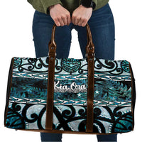 Kia Ora New Zealand Travel Bag Aotearoa Proud Maori Paua Shell Silver Fern - Polynesian Pride