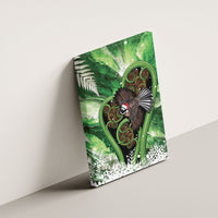 Piwakawaka New Zealand Christmas In July Canvas Wall Art NZ Aroha Koru Fern Marble Vibes LT14 - Polynesian Pride