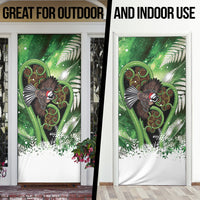 Piwakawaka New Zealand Christmas In July Door Cover NZ Aroha Koru Fern Marble Vibes LT14 - Polynesian Pride