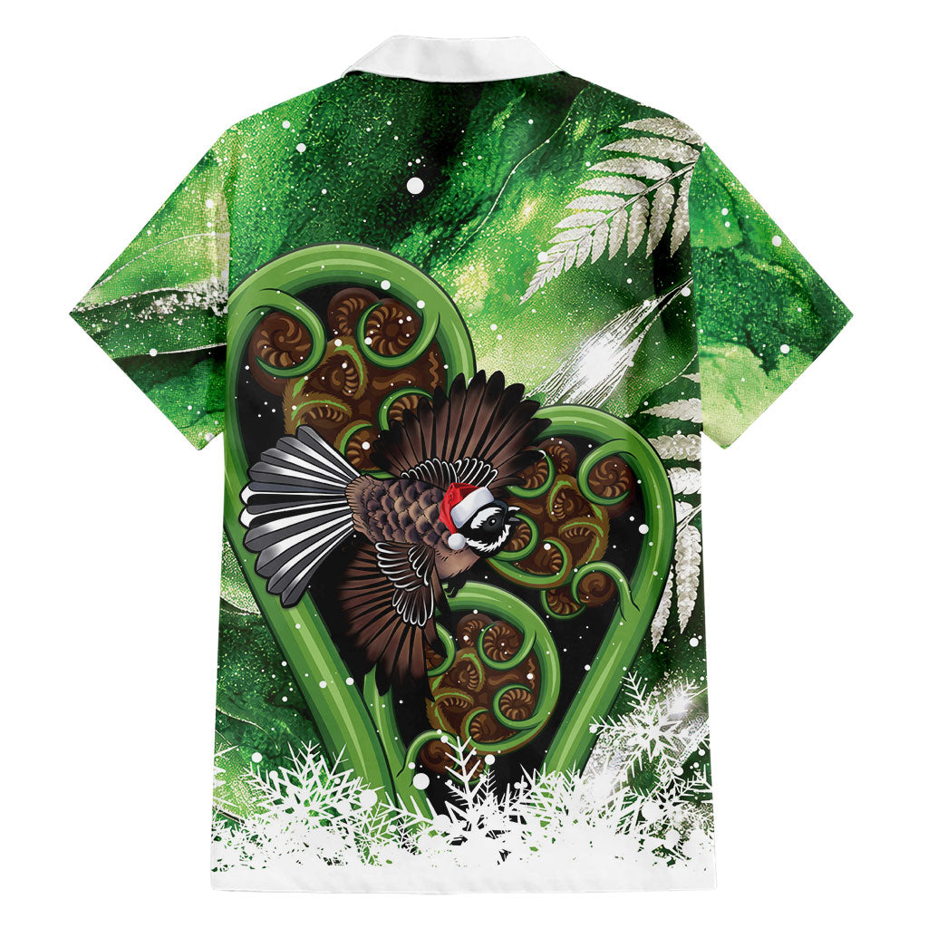Piwakawaka New Zealand Christmas In July Hawaiian Shirt NZ Aroha Koru Fern Marble Vibes LT14 - Polynesian Pride