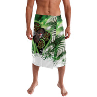 Piwakawaka New Zealand Christmas In July Lavalava NZ Aroha Koru Fern Marble Vibes LT14 Green - Polynesian Pride