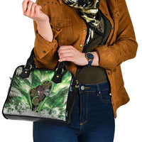 Piwakawaka New Zealand Christmas In July Shoulder Handbag NZ Aroha Koru Fern Marble Vibes LT14 - Polynesian Pride