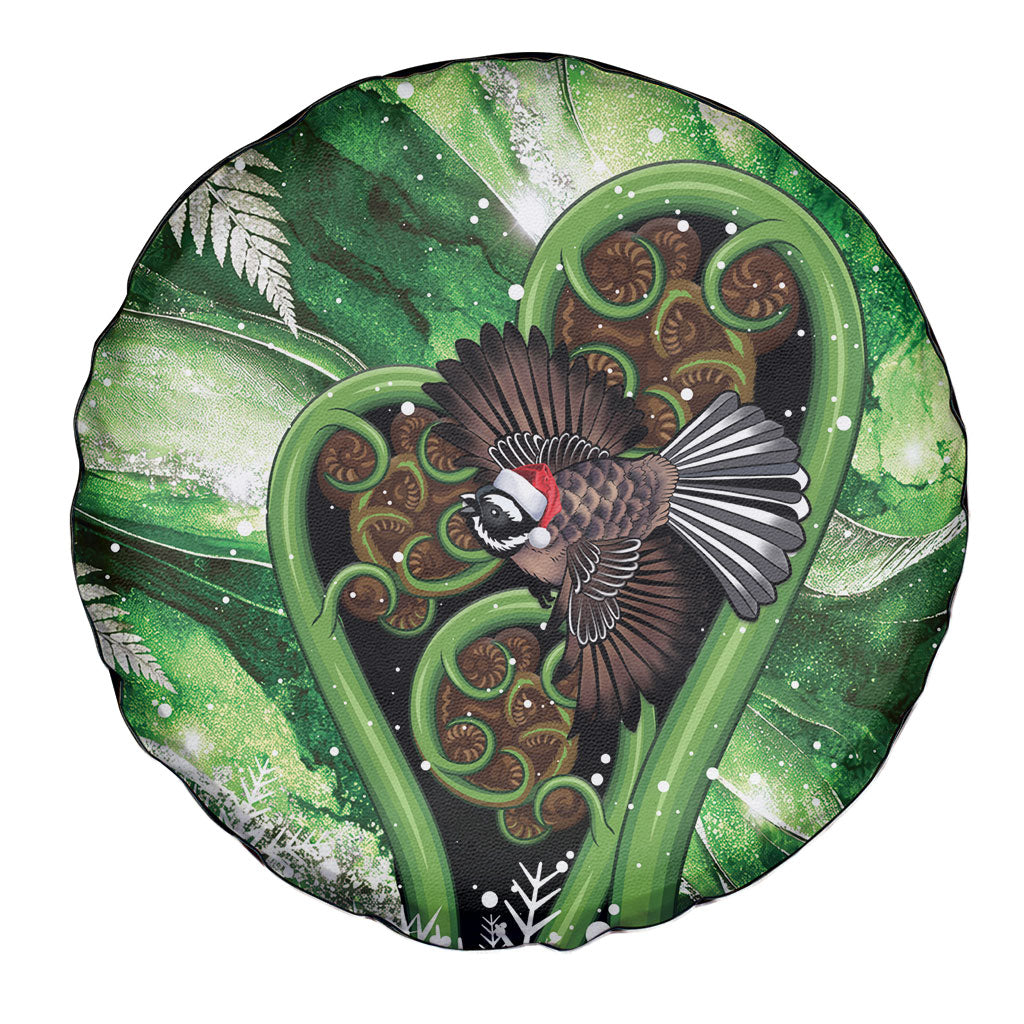 Piwakawaka New Zealand Christmas In July Spare Tire Cover NZ Aroha Koru Fern Marble Vibes LT14 - Polynesian Pride