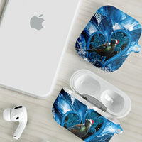 Tui Bird New Zealand Christmas In July AirPods Case NZ Aroha Koru Fern Marble Vibes LT14 - Polynesian Pride