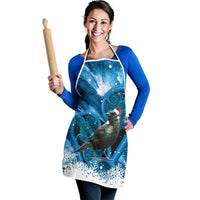Tui Bird New Zealand Christmas In July Apron NZ Aroha Koru Fern Marble Vibes LT14 - Polynesian Pride