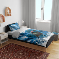 Tui Bird New Zealand Christmas In July Bedding Set NZ Aroha Koru Fern Marble Vibes LT14 - Polynesian Pride