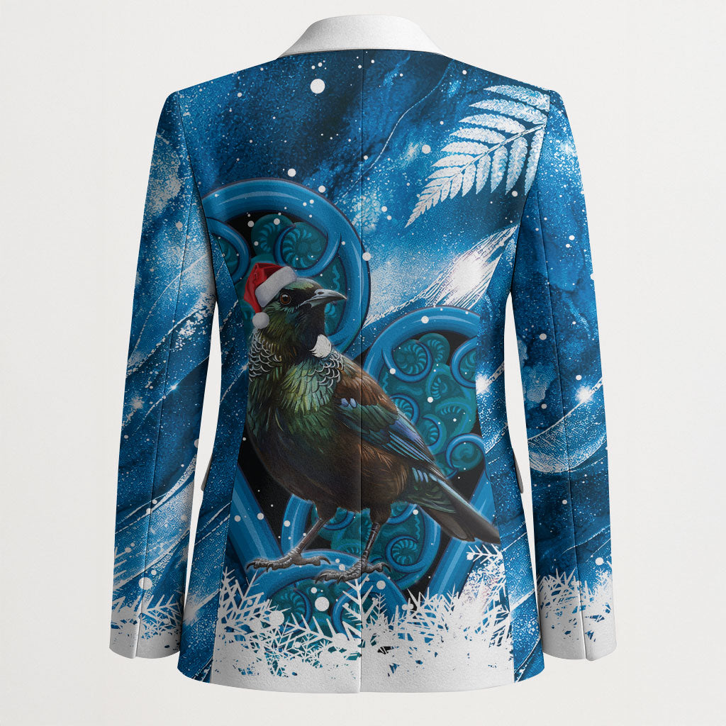 Tui Bird New Zealand Christmas In July Blazer NZ Aroha Koru Fern Marble Vibes LT14 - Polynesian Pride