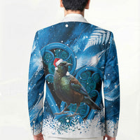 Tui Bird New Zealand Christmas In July Blazer NZ Aroha Koru Fern Marble Vibes LT14 - Polynesian Pride