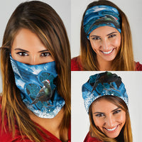 Tui Bird New Zealand Christmas In July Neck Gaiter NZ Aroha Koru Fern Marble Vibes LT14 - Polynesian Pride