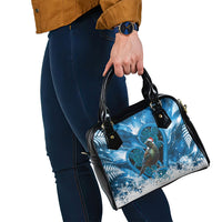 Tui Bird New Zealand Christmas In July Shoulder Handbag NZ Aroha Koru Fern Marble Vibes LT14 - Polynesian Pride