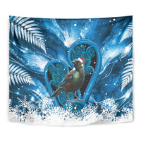 Tui Bird New Zealand Christmas In July Tapestry NZ Aroha Koru Fern Marble Vibes LT14 - Polynesian Pride