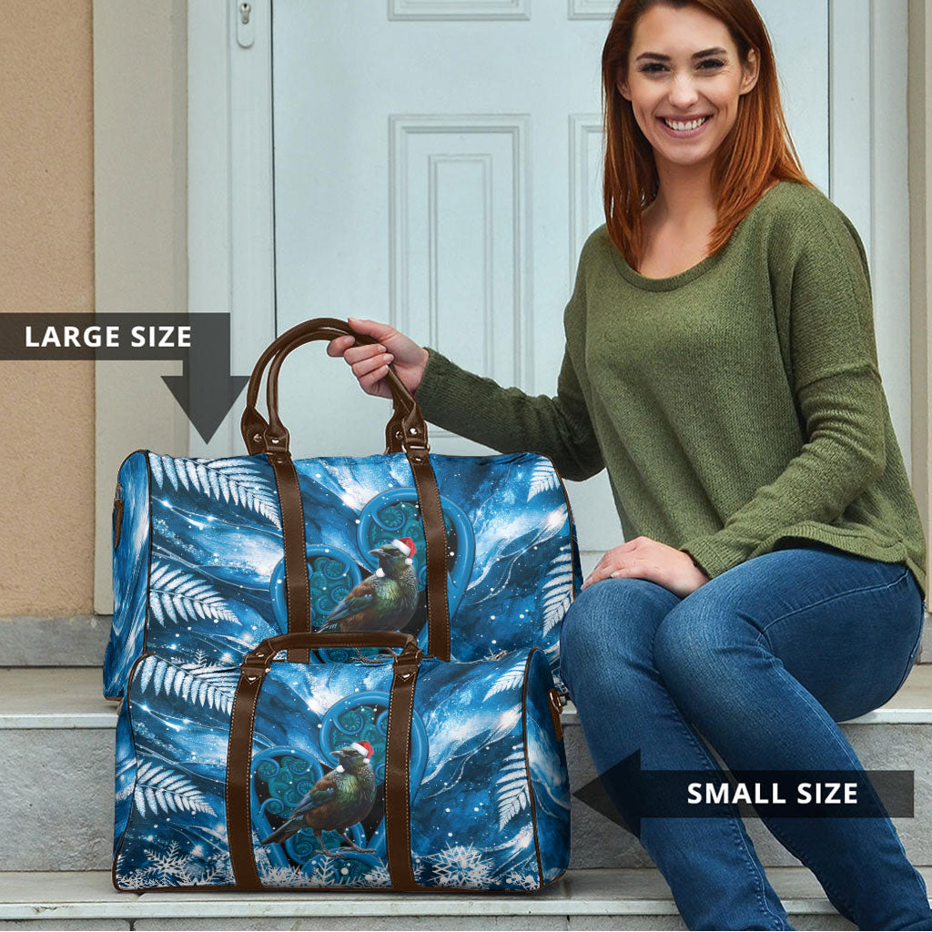 Tui Bird New Zealand Christmas In July Travel Bag NZ Aroha Koru Fern Marble Vibes LT14 - Polynesian Pride