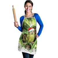 Kakapo New Zealand Christmas In July Apron NZ Aroha Koru Fern Marble Vibes LT14 - Polynesian Pride