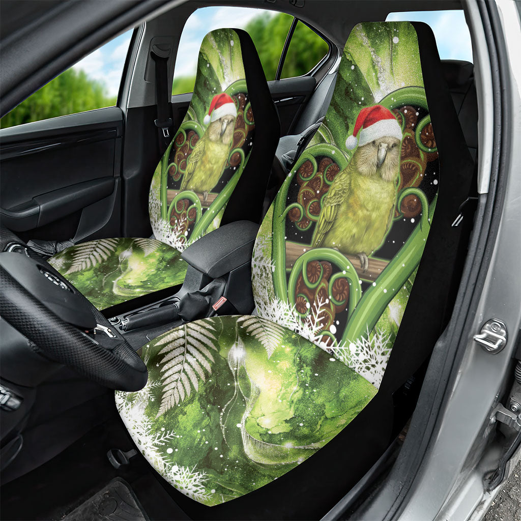 Kakapo New Zealand Christmas In July Car Seat Cover NZ Aroha Koru Fern Marble Vibes LT14 - Polynesian Pride